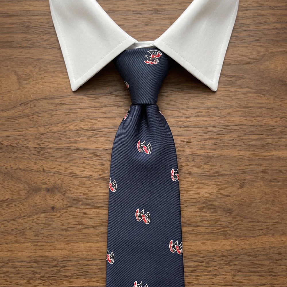 Vintage Prince Consort Kennedy Center Theater Phantom Opera Masks Navy Silk Tie